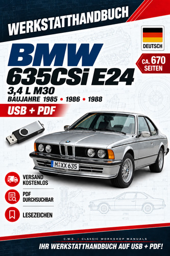 Bmw 635 csi e24 1988 - bmw, 3,4